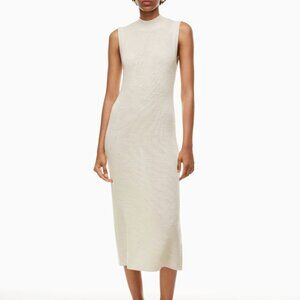 Babaton Aritzia Aesthetica Midi Dress,  Heather Birch, Size small